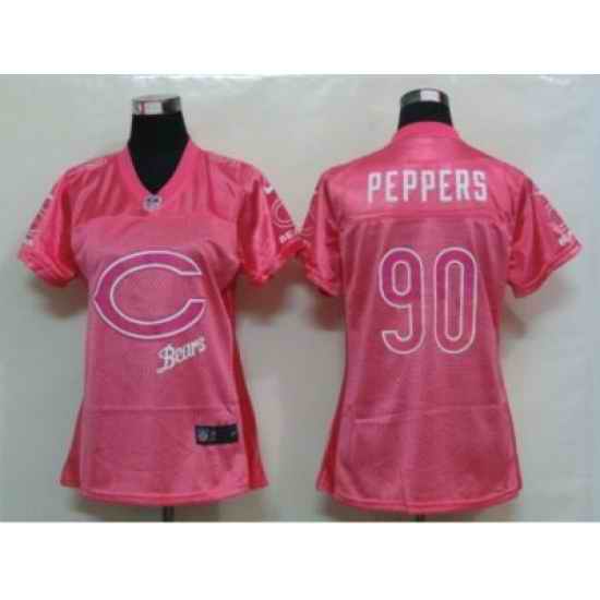 Nike Womens Chicago Bears #90 Peppers Pink Jerseys